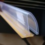 T Rails with Adhesive and Curved Data Strip for Shelving Dividers