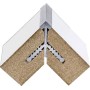 Stickman Square Corner No Leg Extrusion 90° Profile 5000mm