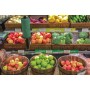 Grocery Display Wood Barrel 