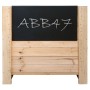 Black chalkboard - hangs on side of produce bin