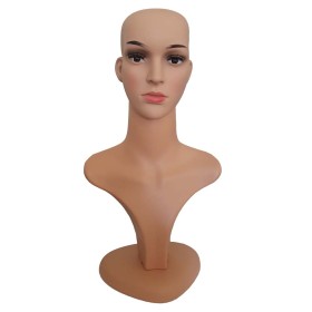 Head Display Mannequin Female Plastic Skin