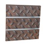 Rusty Diamond Metal Plate Deco-Slatwall