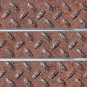 Rusty Diamond Metal Plate Deco-Slatwall