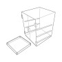 Acrylic 3 Shelf Bakery Case 