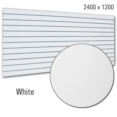 Slat Panel 1200x2400, 100mm White
