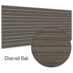 Slat Panel 1200x2400, 100mm Charred Oak