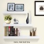 3 Piece Floating Honeycomb Board Wall Shelves 
