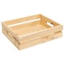 Wooden hamper with handles