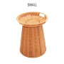 Round Wicker Basket Display