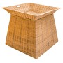 Square Wicker Basket Display Stand