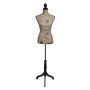 Female Fabric Torso Jute Brown with Base