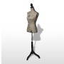 Female Fabric Torso Jute Brown with Base