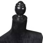 Velvet Female Fabric Torso Black with Base