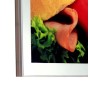 Light Box Sign Holder for Metal Gondolas Silver
