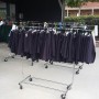 Salesman Clothes Rack Chrome