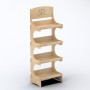 Rustic Shop Shelving Display SYDNEY 4 Tier with Lip
