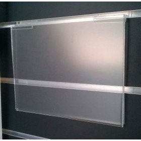 Acrylic Slat Panel Sign Holder Landscape