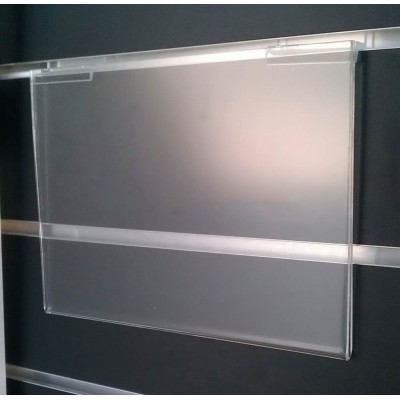 Acrylic Slat Panel Sign Holder Landscape