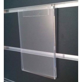 Acrylic Slat Panel Sign Holder Portrait