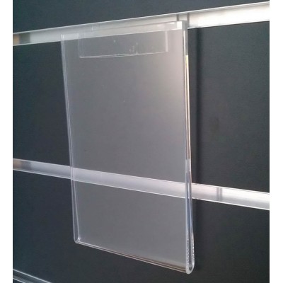 Acrylic Slat Panel Sign Holder Portrait
