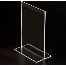 A5/A4 Acrylic Stand Up Sign Holder Portrait 