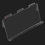 Angled Slatwall Acrylic Shelf 59cm