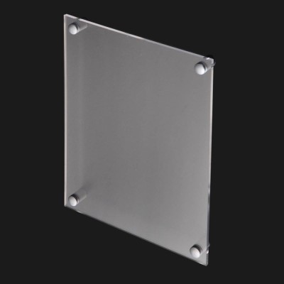 Wall Mount Acrylic Sign Holder with Standoffs A4