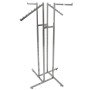 4 Way Clothing Rack With 2 Straight and 2 Waterfall Arms