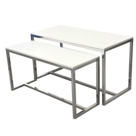 Nesting Tables Set of 2 White
