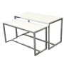 Nesting Tables Set of 2 White