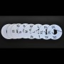 Size Divider for Clothing Racks, Set 1 (XS,S,M,L,XL,XXL,2xBlank)
