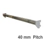 Wall Strip Cross Bar Chrome 40mm pitch