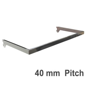 Wall Strip Hang Rail Chrome 40mm Pitch