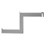 Wall Strip Crossbar Stepped Arm Chrome