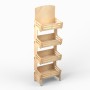 Slatwall Display Stand with 2 Shelves OCEAN