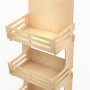Slatwall Display Stand with 2 Shelves OCEAN