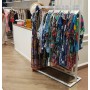 Boutique Slim Rack with Square Base White