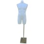 Male Plastic Torso with Base White