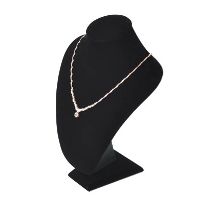 Necklace Display Bust 27cm Velvet Black