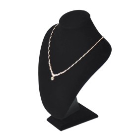 Necklace Display Bust 18cm Velvet Black