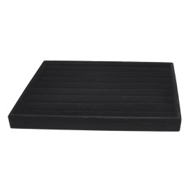 Ring Display Tray 7 Slots Velvet Black