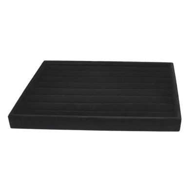 Ring Display Tray 7 Slots Velvet Black