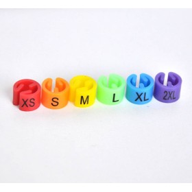 Size Marker for Hangers, Set 1 (XS,S,M,L,XL,XXL)
