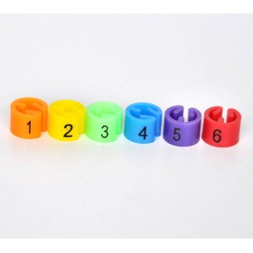 Size Marker for Hangers, Set 3 (1,2,3,4,5,6)