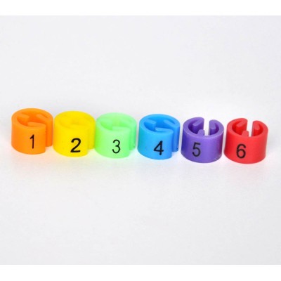 Size Marker for Hangers, Set 3 (1,2,3,4,5,6)