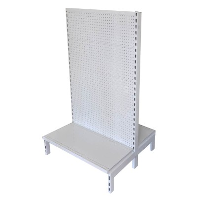 Double Sided Pegboard Gondola White