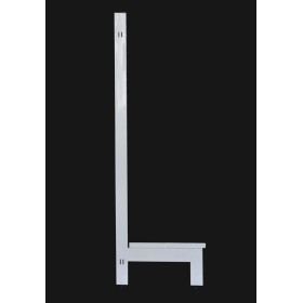 Gondola Shelving Single Post White