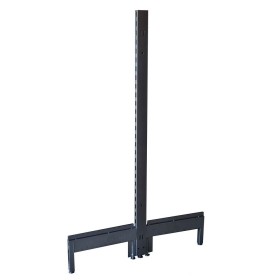 Gondola Shelving Double Post Black/Hammertone
