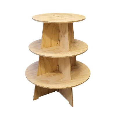 Timber Shelving Display TREE 3 Tier 