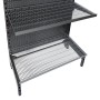 Black Gondola with Wire Shelves